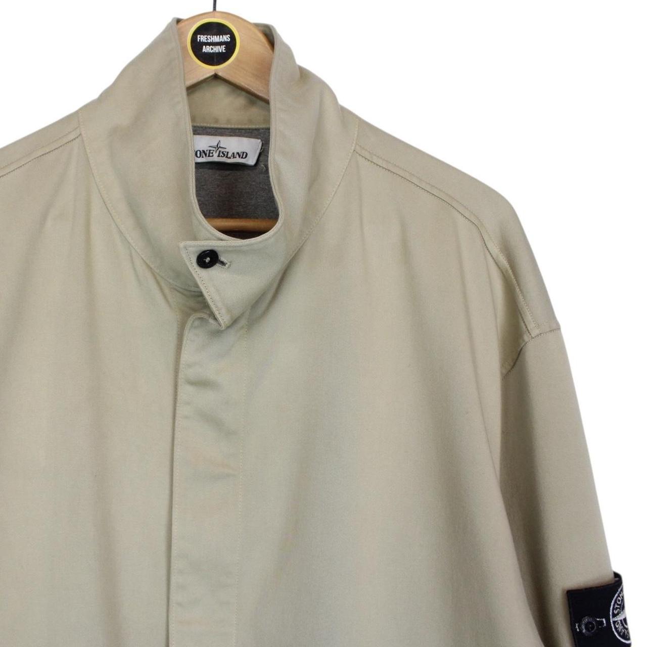 Stone Island Beige Full Zip Cotton Jacket