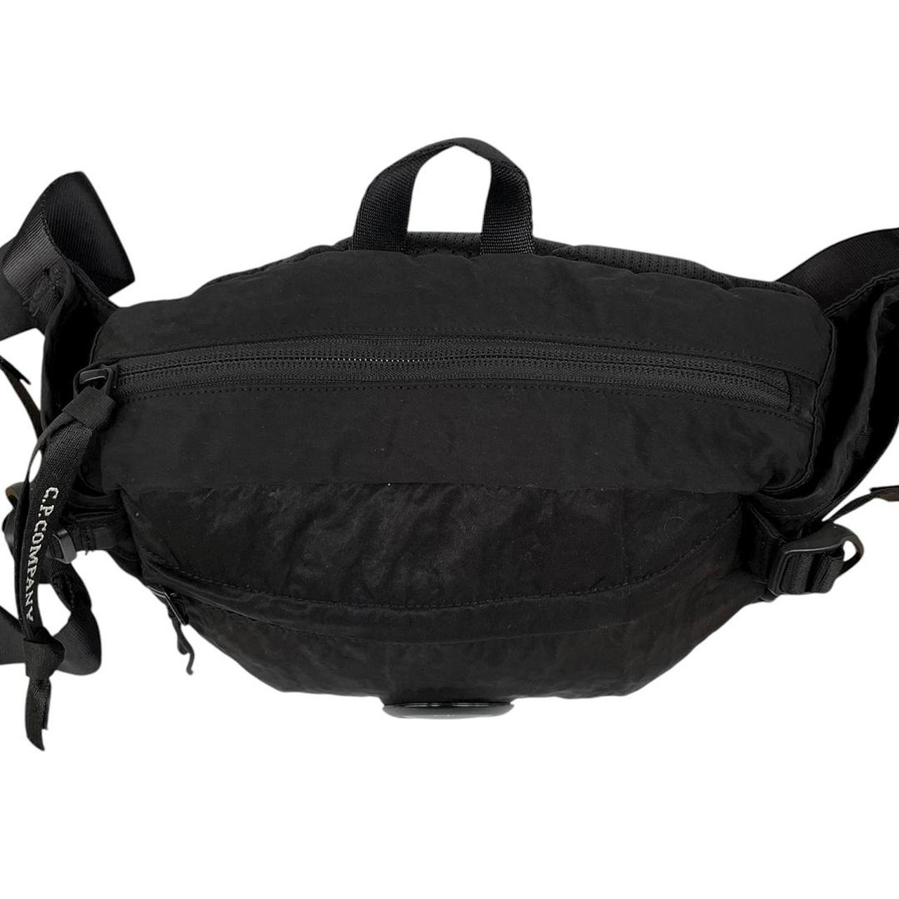 CP Company Black Nylon Lens Crossbody Bag