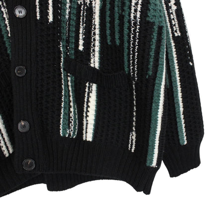 Missoni Multicoloured Button Up Virgin Wool Blend Knit Cardigan Jumper