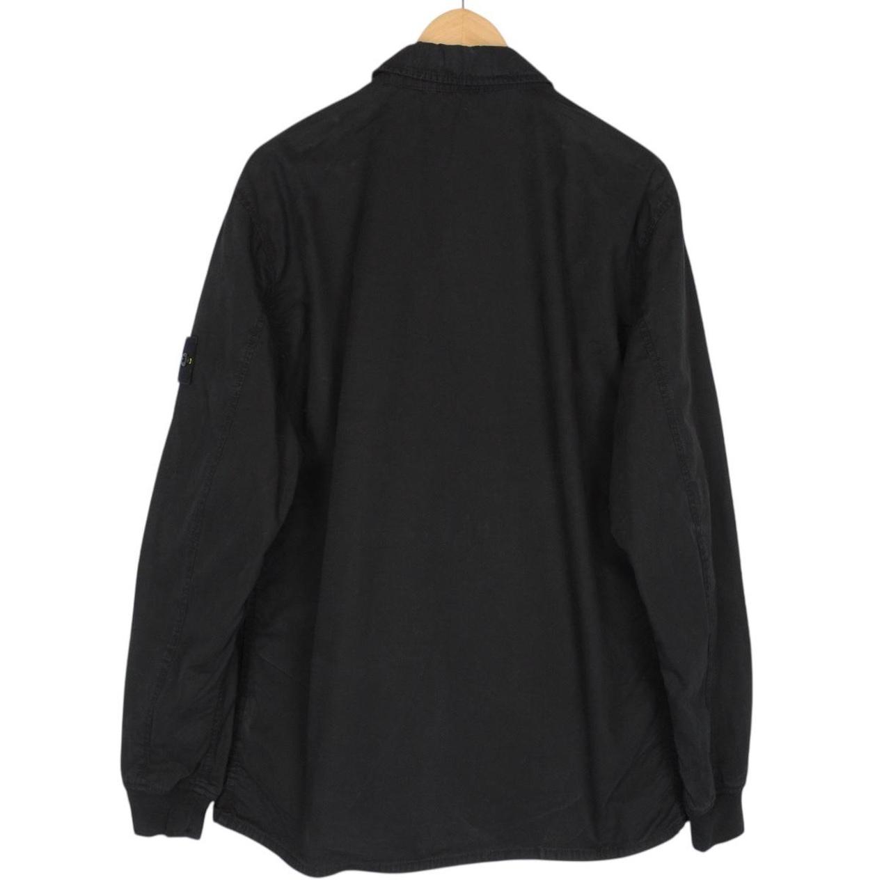 Stone Island SS 2019 Black Full Zip Cotton Overshirt Jacket