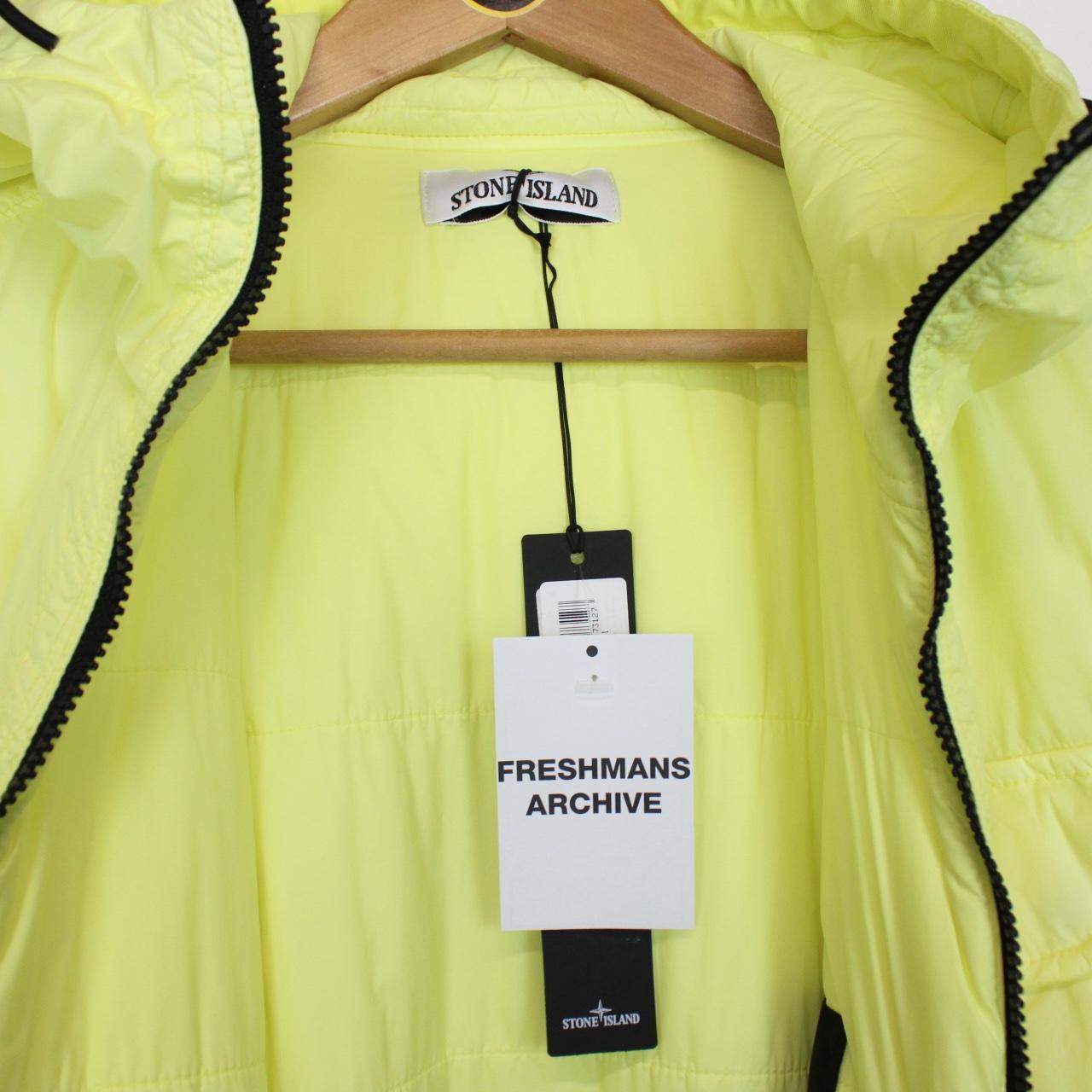 Stone Island AW 2022 Yellow Garment Dyed Crinkle Reps Primaloft TC Jacket