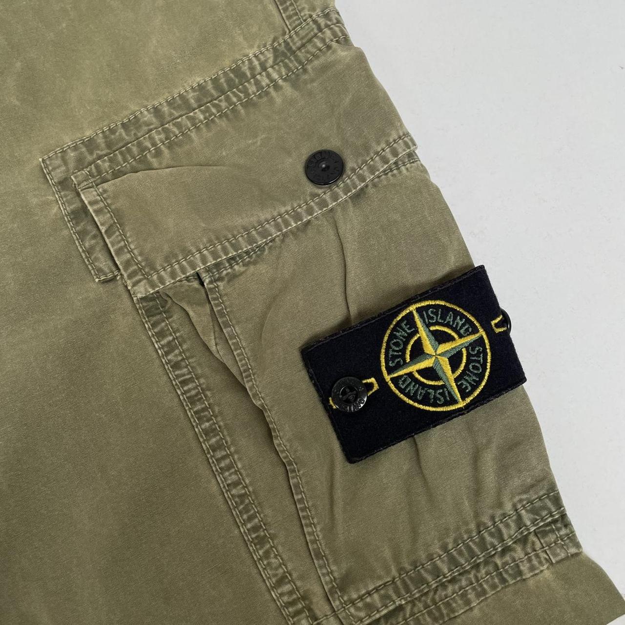 Stone Island SS 2022 Green Slim Fit Cargo Trousers