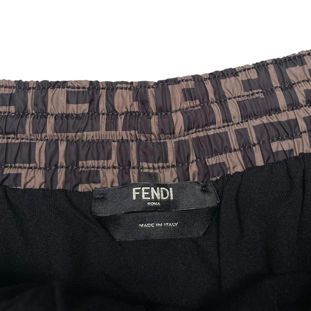 Fendi Zucca Monogram Brown Swim Shorts