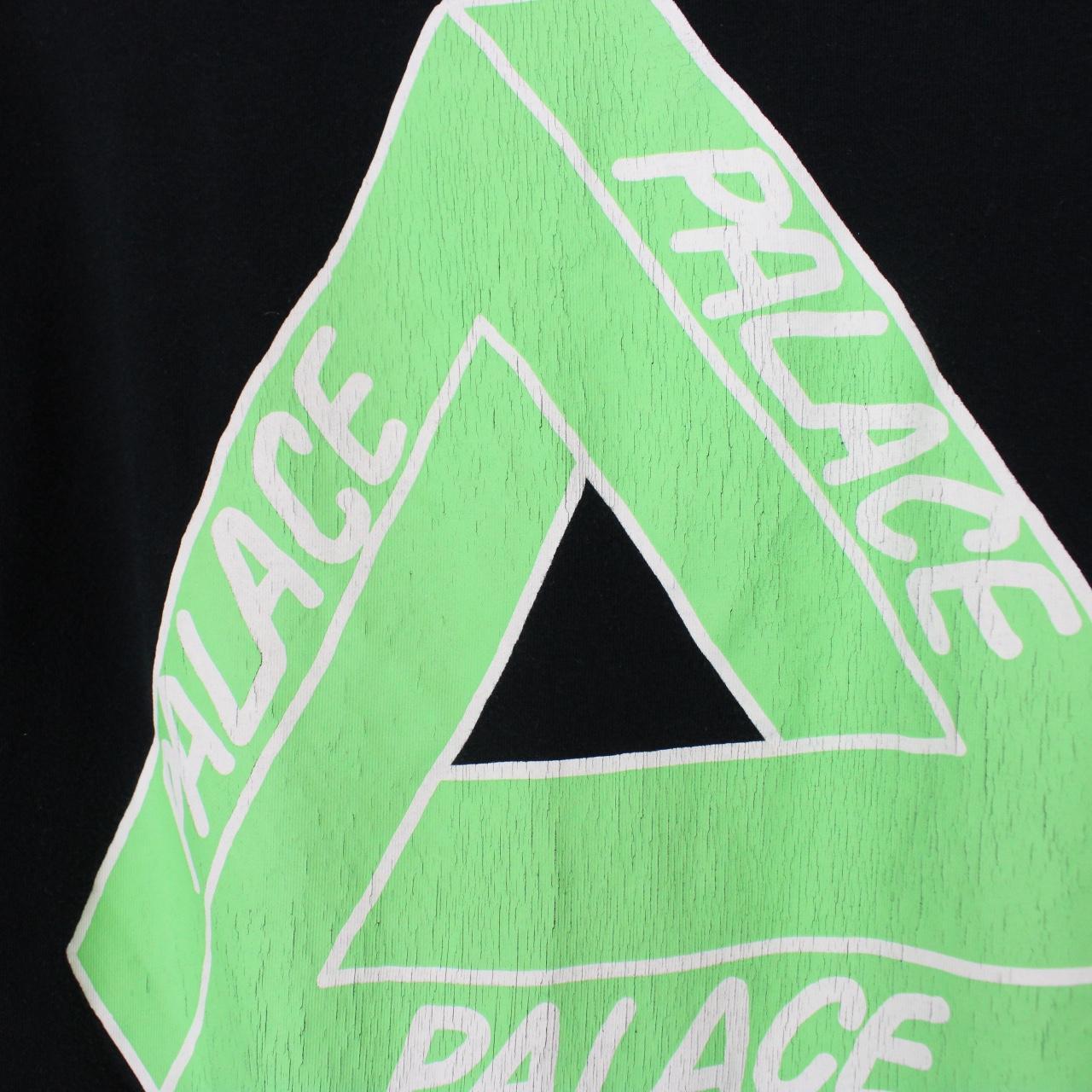 Palace Black and Green Glow Sticks Print Short Sleeve Cotton T-Shirt
