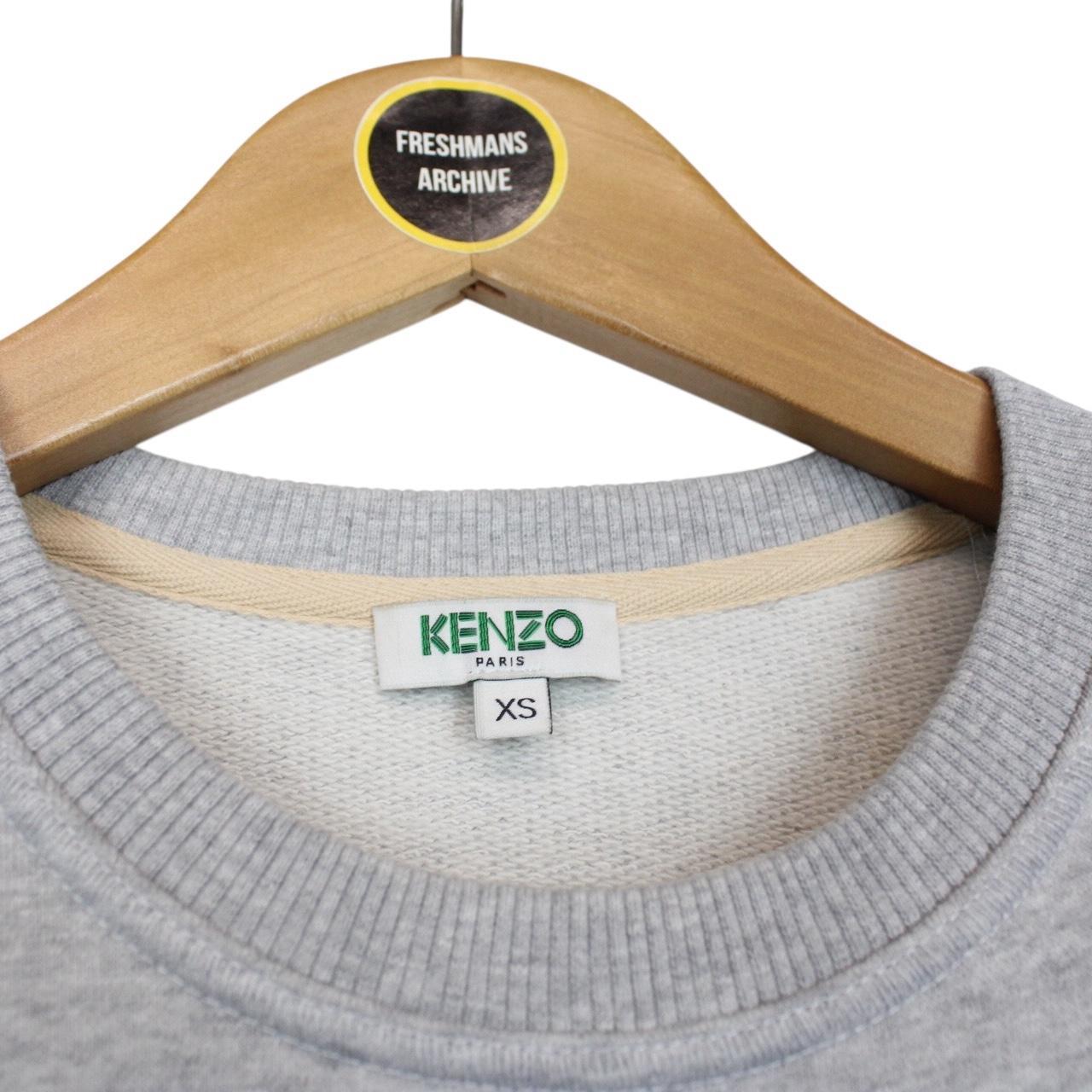 Kenzo Paris Grey Tiger Logo Sweatshirt Jumper