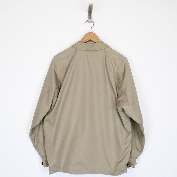 Vintage 90s Burberry Tan Brown Nova Check Wool Lined Harrington Jacket