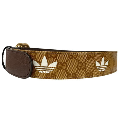 Gucci x Adidas GG Marmont Supreme Leather Belt with GG Buckle