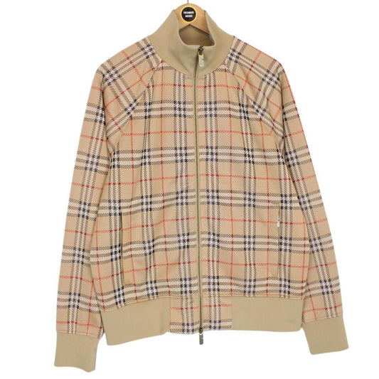 Burberry Sand Brown Nova Check Full Zip Track Jacket