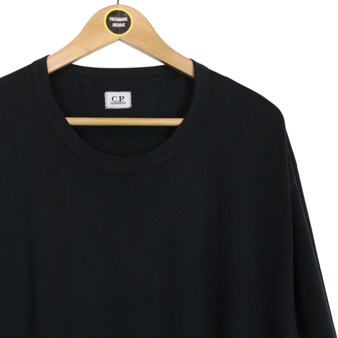 CP Company Navy Blue Goggle Lens Short Sleeve Cotton T-Shirt