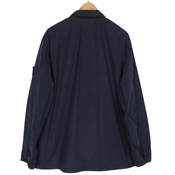 Stone Island SS 2012 Navy Blue Hydrophobic Cotton Overshirt Jacket