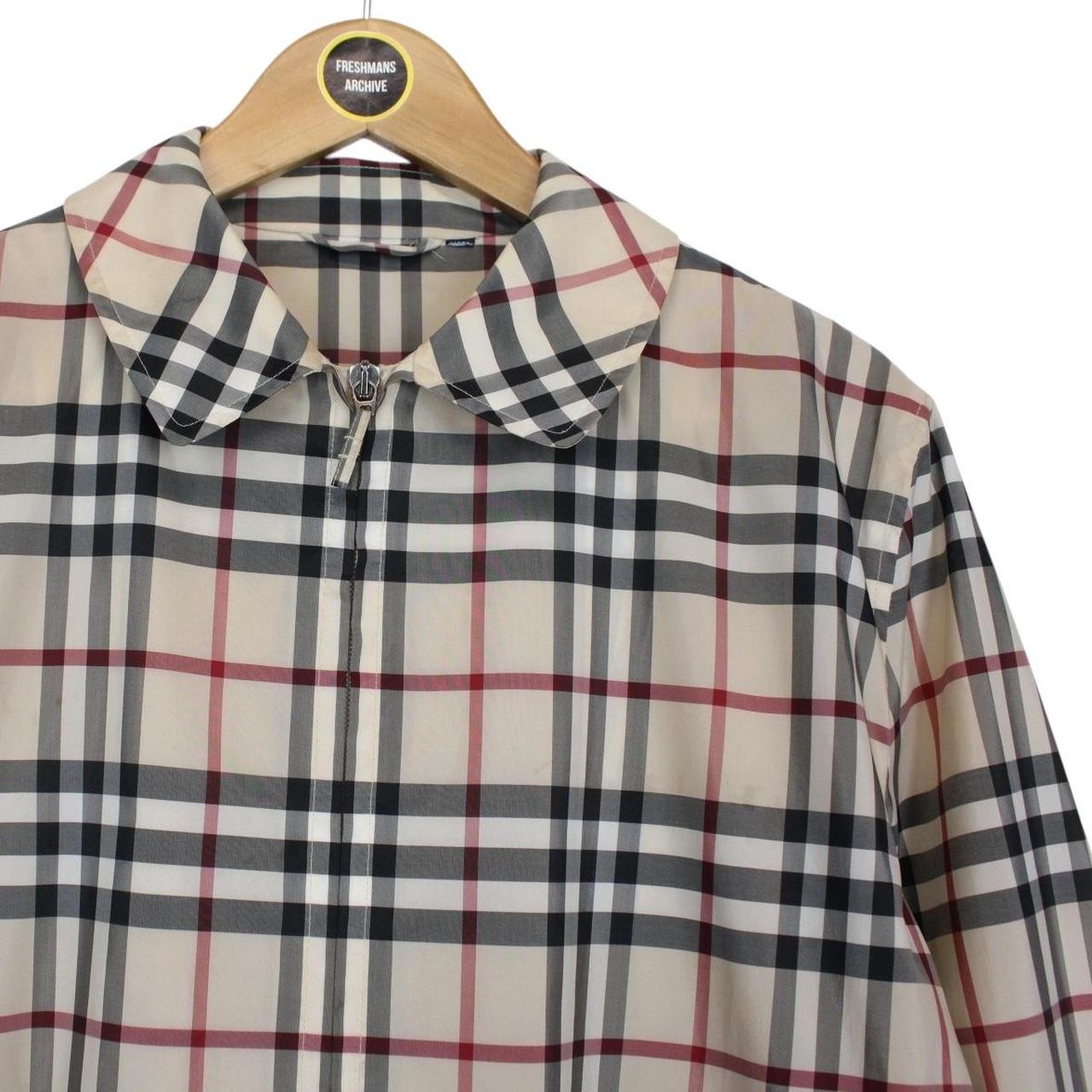 Burberry London Beige Nova Check Full Zip Jacket