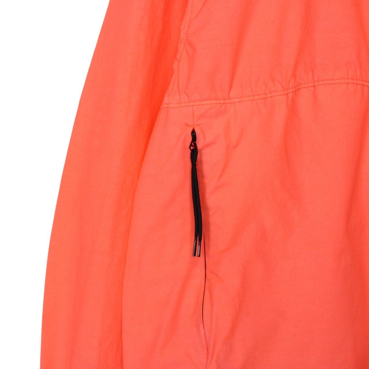 Stone Island Naslan Light Watro SS 2022 Orange Full Zip Hooded Jacket