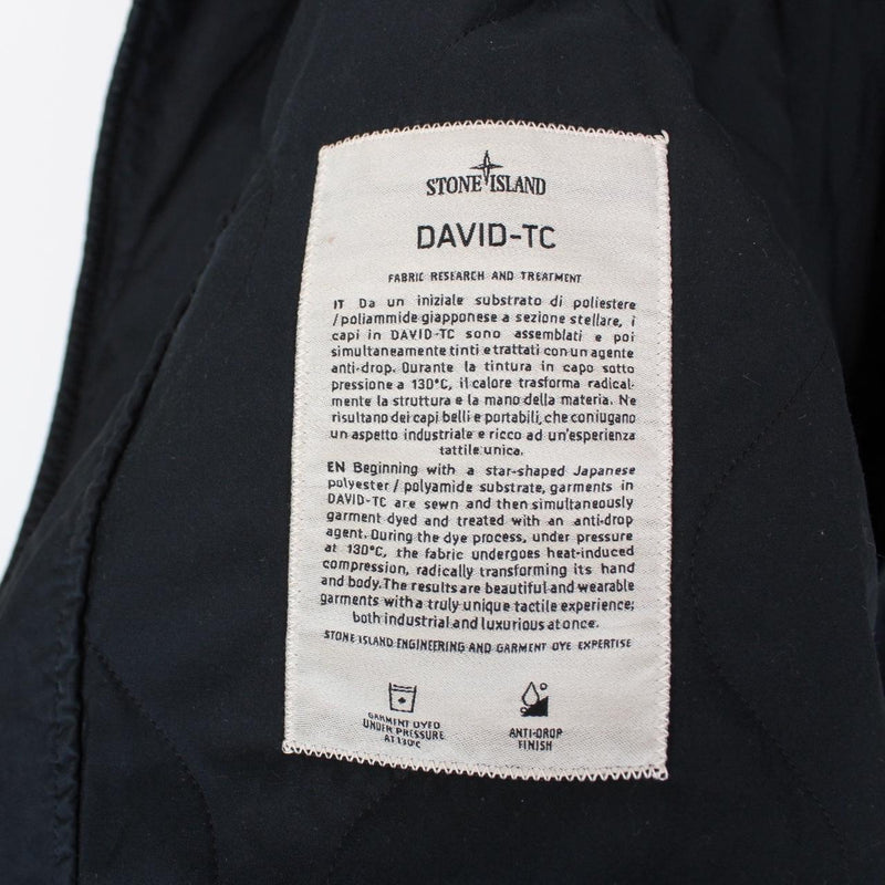 Stone Island AW 2017 Navy Blue David-TC Button Up Coat