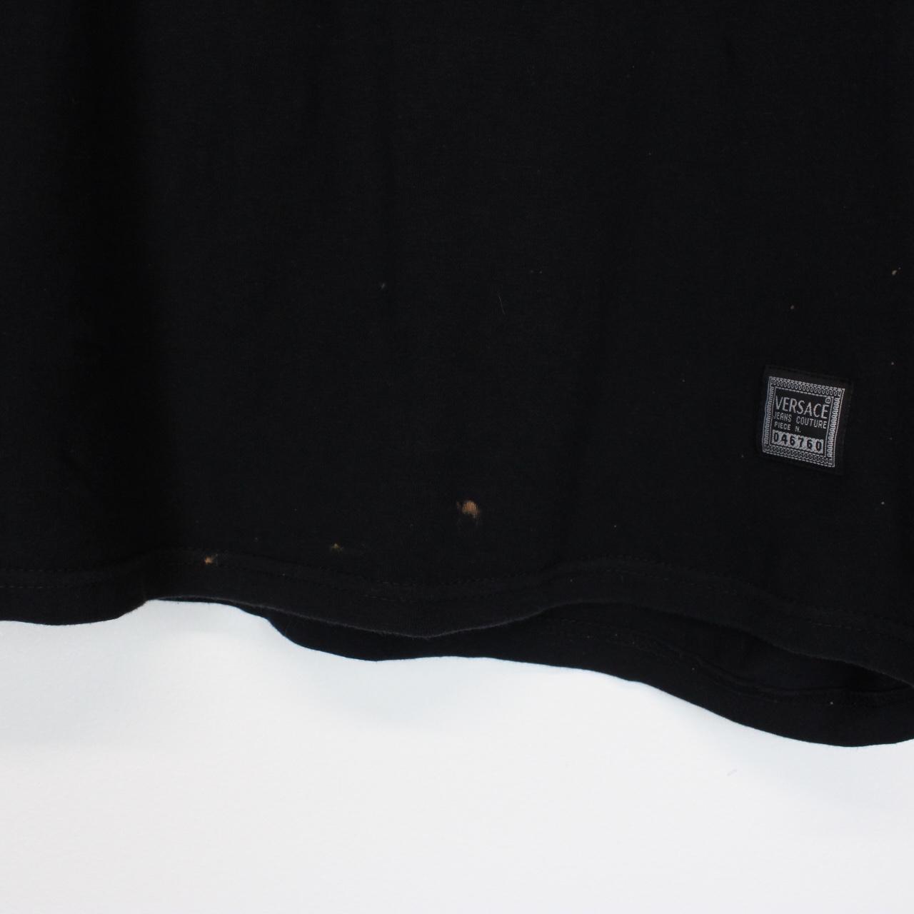 Vintage 90s Versace Classic Black Short Sleeve Cotton T-Shirt