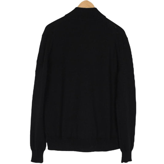 Moncler Black Full Zip Down Padded Cotton Cardigan Tricot Jacket