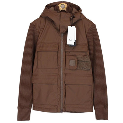 CP Company Metropolis Brown Dynatec Wool/Nylon Knit Jacket