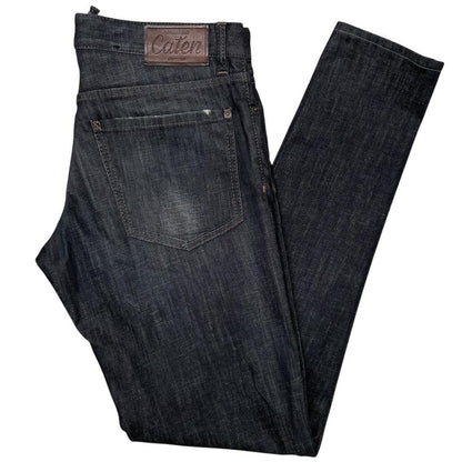 Dsquared2 Dark Grey Wash Distressed Caten Bros Slim Fit Jeans