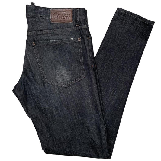 Dsquared2 Dark Grey Wash Distressed Caten Bros Slim Fit Jeans