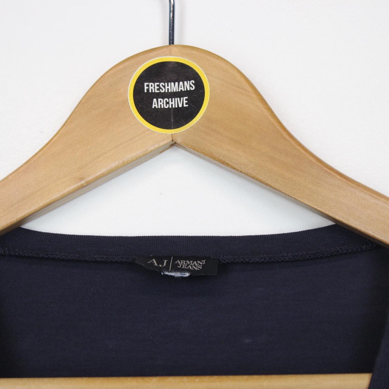 Armani Jeans Navy Blue Short Sleeve V-Neck T-Shirt