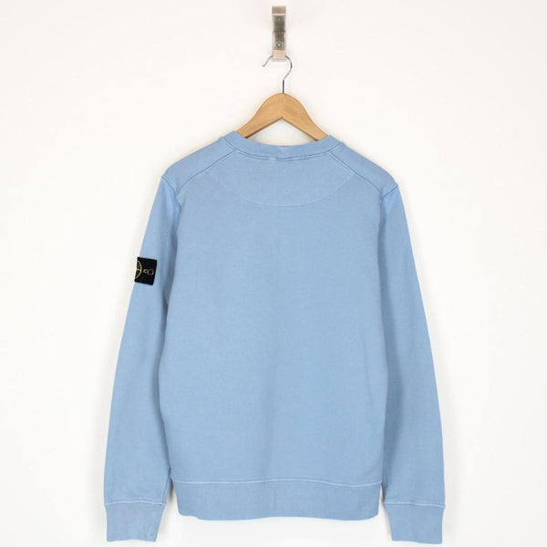 Stone Island AW 2022 Blue Cotton Sweatshirt Jumper
