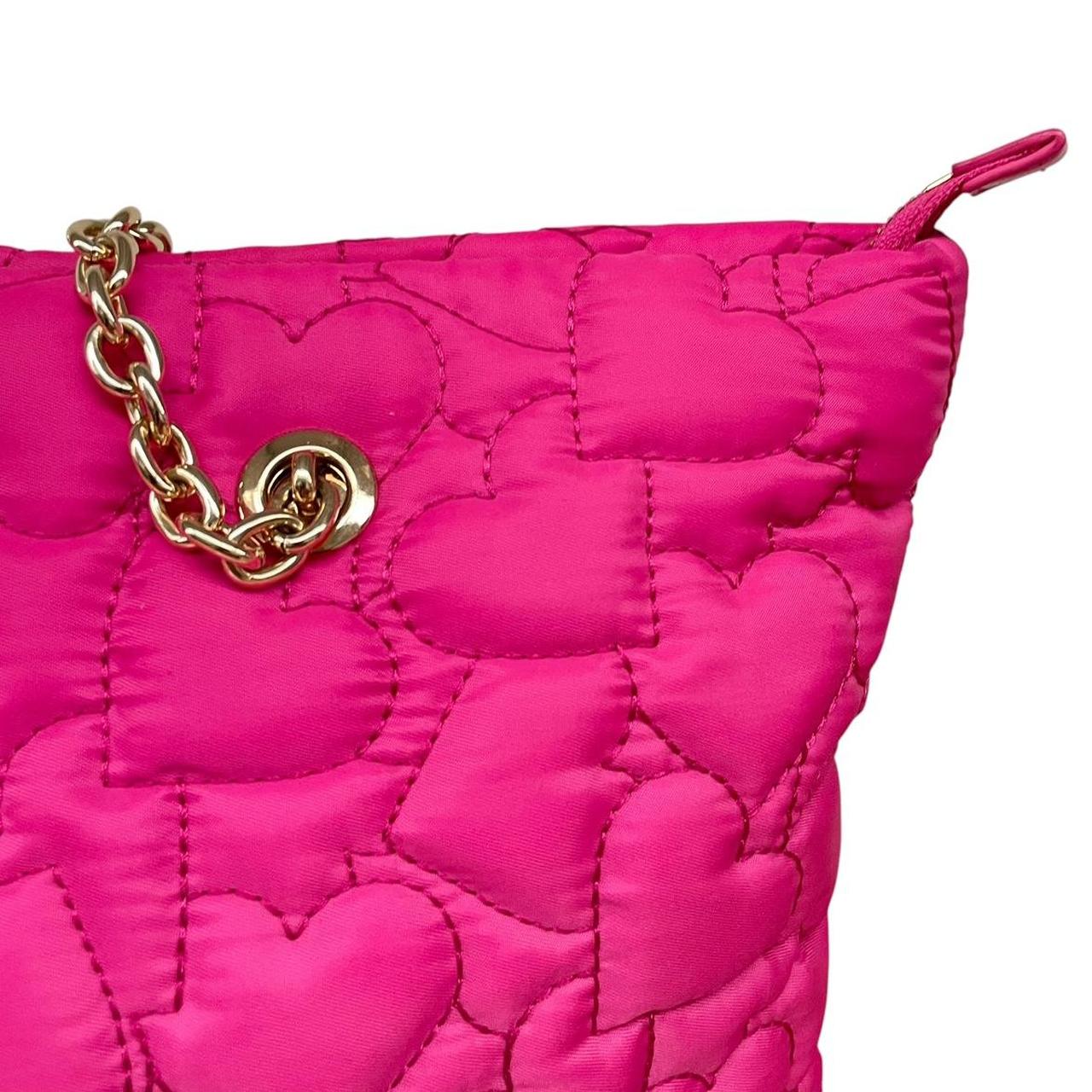 Love Moschino Pink Heart Quilted Tote Bag