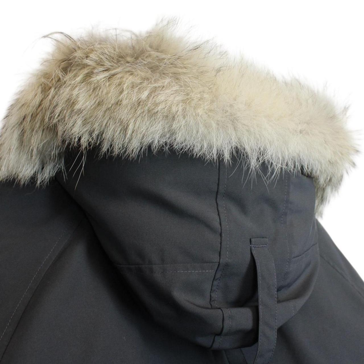 Canada Goose Graphite Grey Chilliwack Bomber Down Jacket with Fur Trim