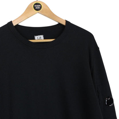 CP Company Black Goggle Lens Cotton Sweatshirt Jumper