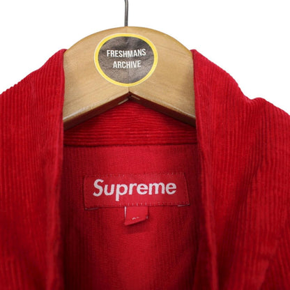 Supreme 2012 Red Corduroy Pullover Box Logo Sweatshirt Jumper