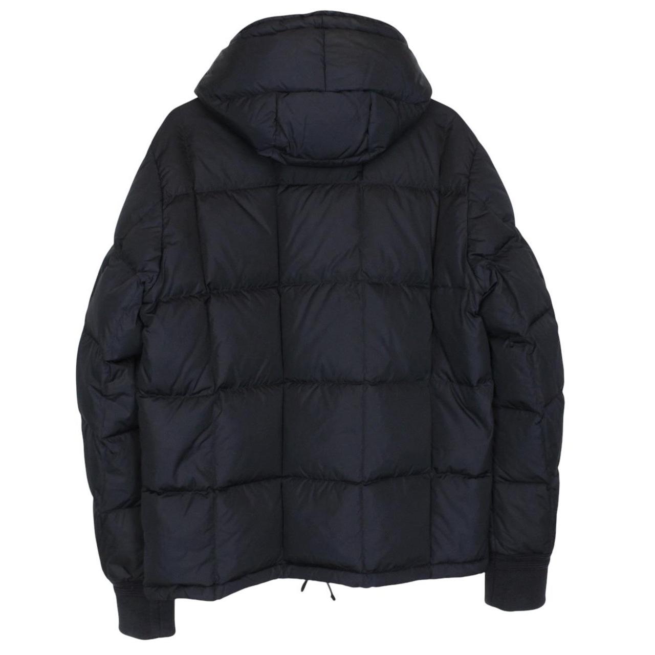 Moncler Alban Navy Blue Full Zip Hooded Down Jacket