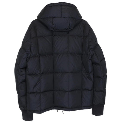 Moncler Alban Navy Blue Full Zip Hooded Down Jacket
