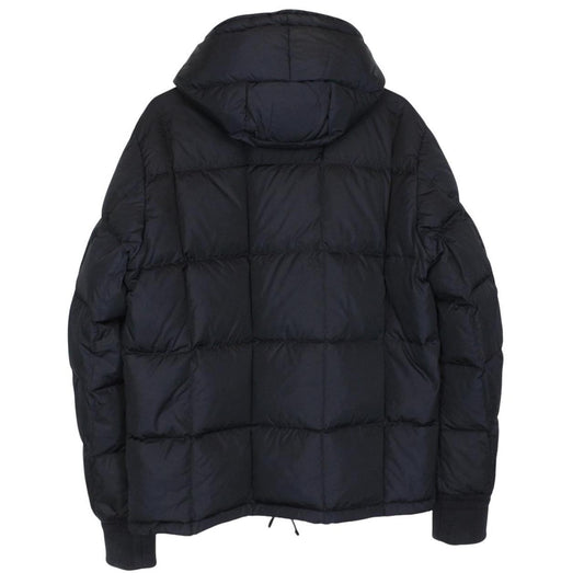 Moncler Alban Navy Blue Full Zip Hooded Down Jacket