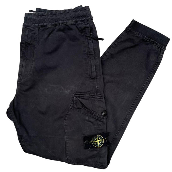 Stone Island AW 2020 Black RE-T Fit Cargo Trousers