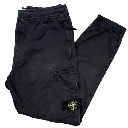 Stone Island AW 2020 Black RE-T Fit Cargo Trousers