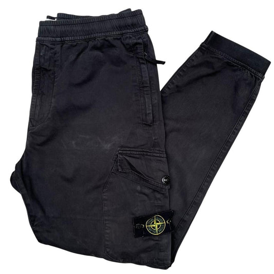 Stone Island AW 2020 Black RE-T Fit Cargo Trousers