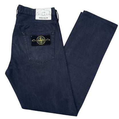 Stone Island AW 2012 Navy Blue RE-T Fit Cotton Trousers