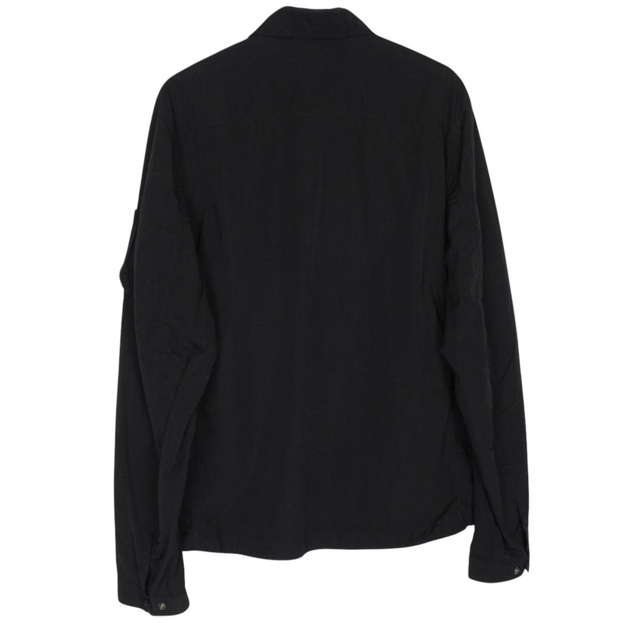 CP Company Black Nylon Lens Overshirt Jacket