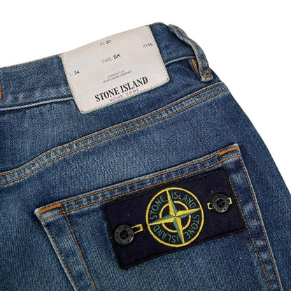 Stone Island AW 2016 Blue Skinny Fit Denim Jeans