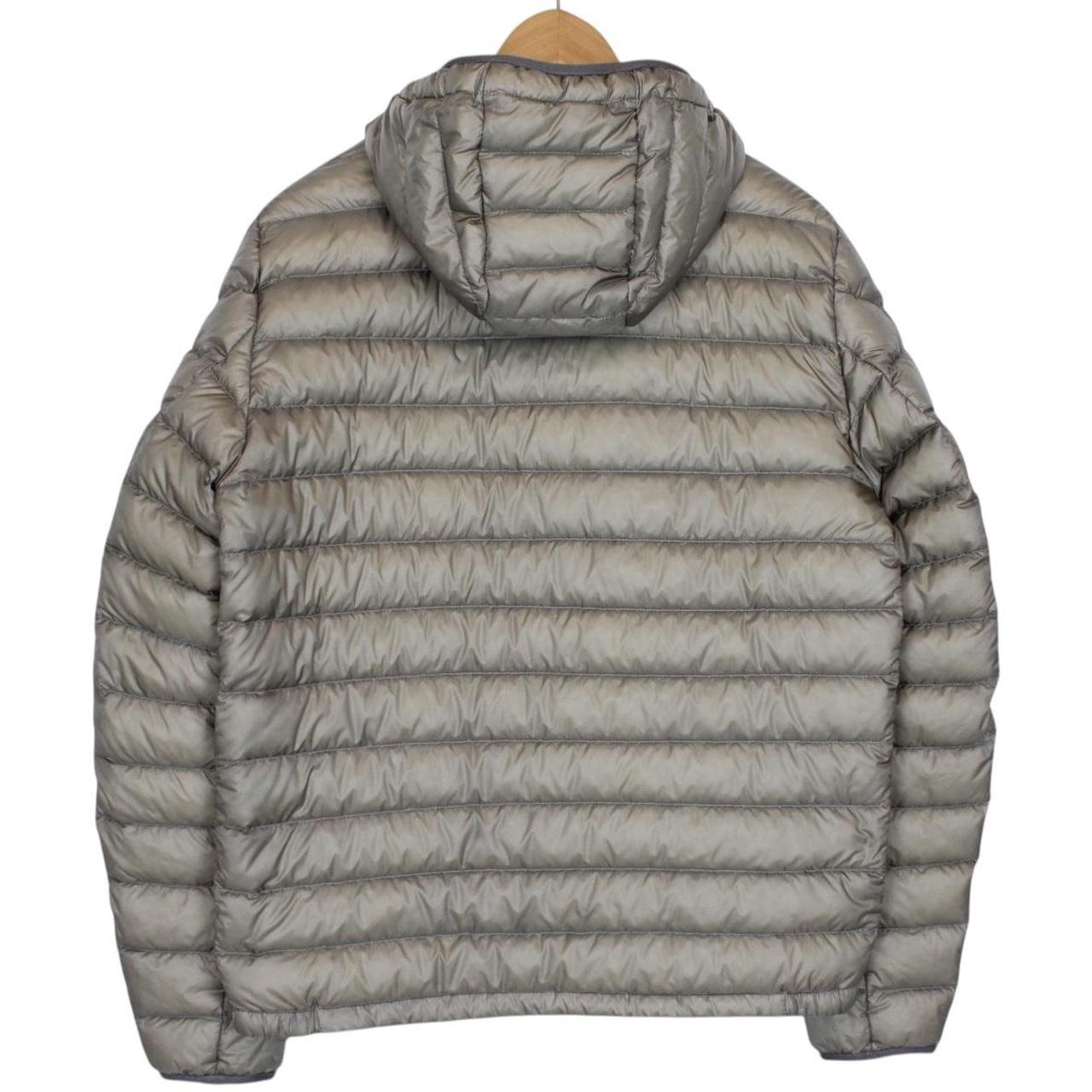 Moncler Athenes Grey Longue Saison Hooded Down Jacket