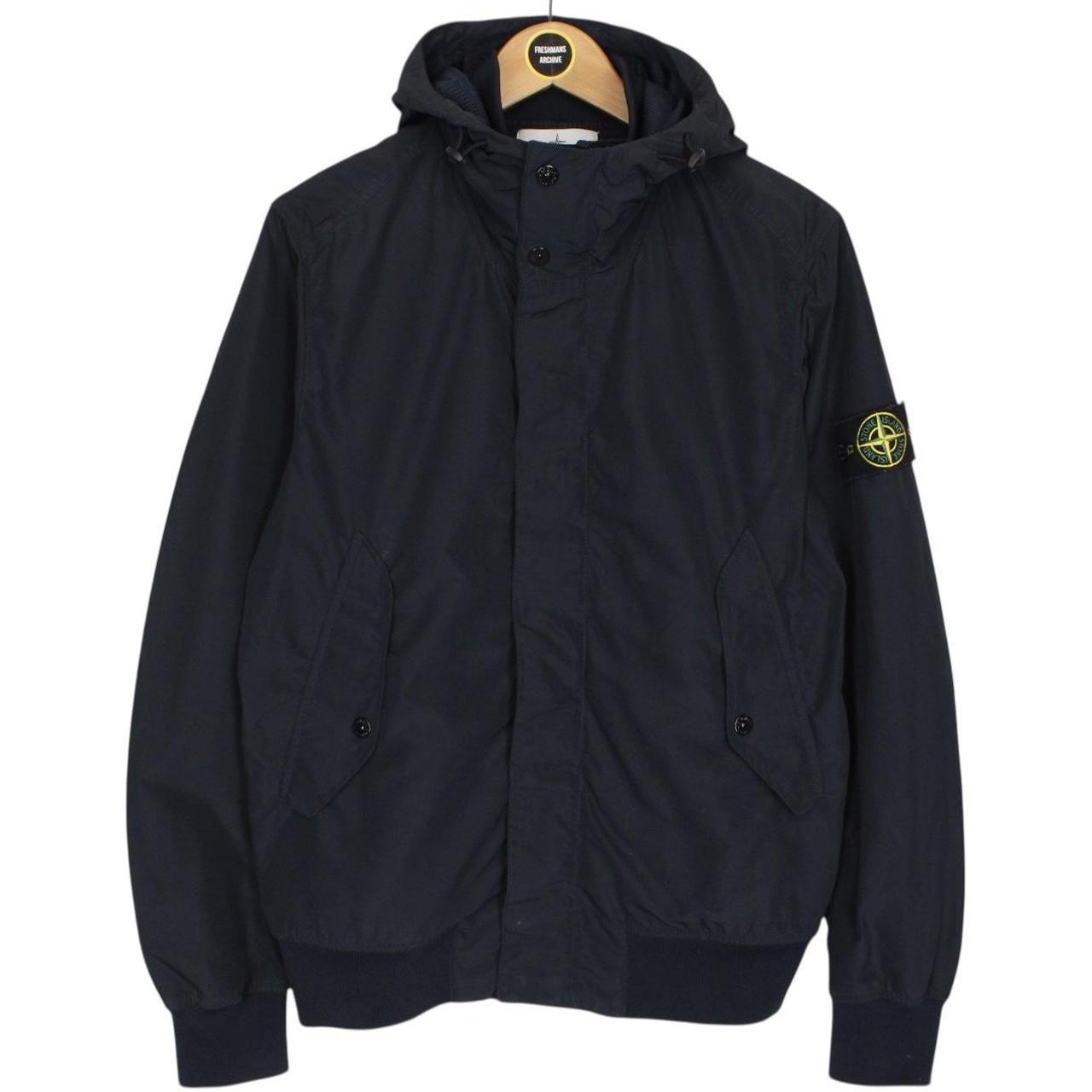 Stone Island SS 2016 Navy Blue Micro Reps Nylon Hooded Jacket