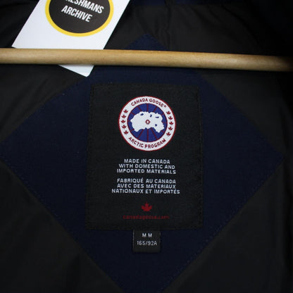 Canada Goose Atlantic Blue Chelsea Parka Heritage Down Jacket with Fur Trim