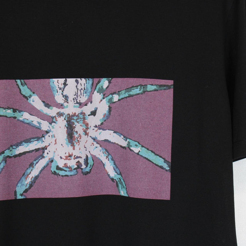 Lanvin Black Spider Print Short Sleeve T-Shirt