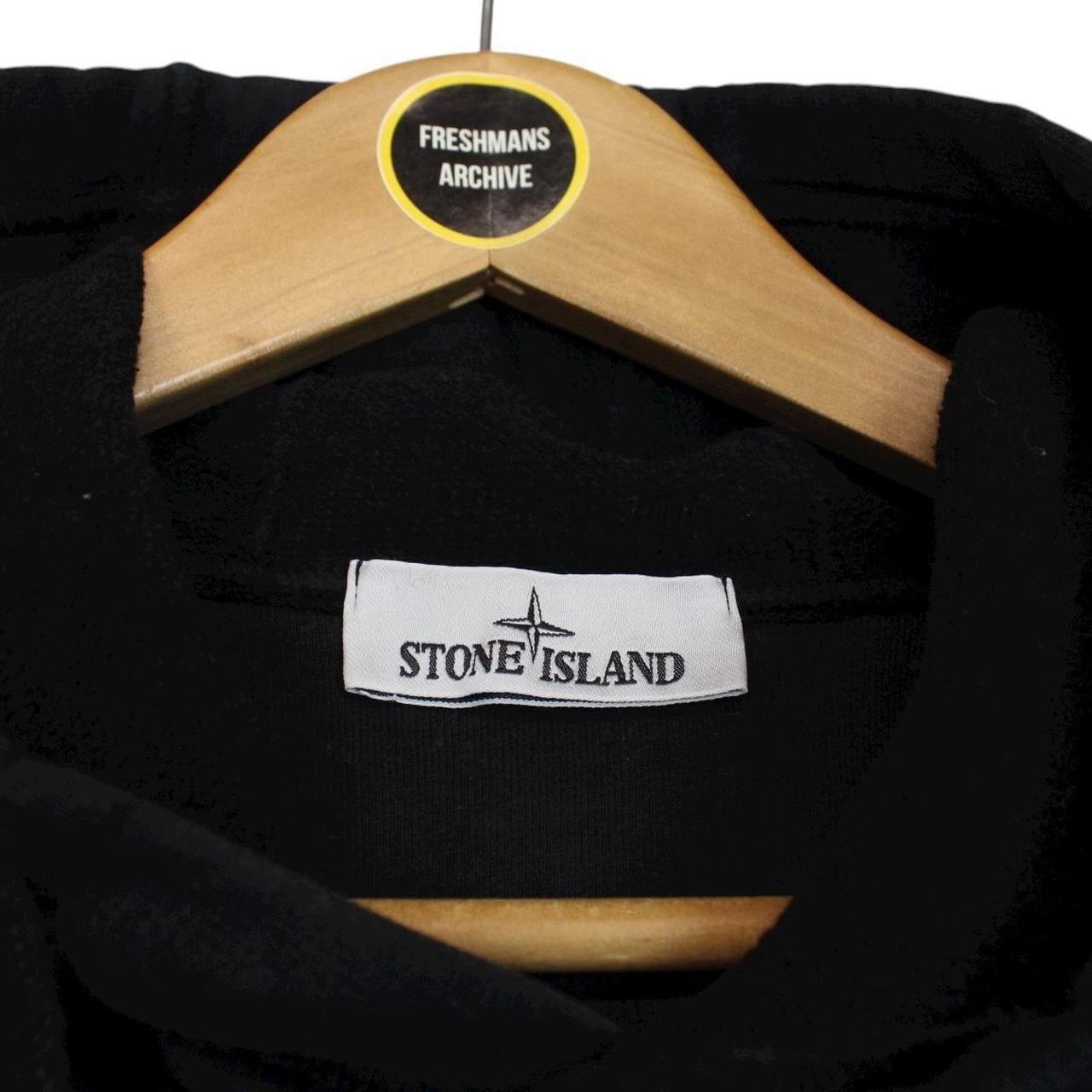 Stone Island SS 2021 Black Cotton Hoodie Jumper