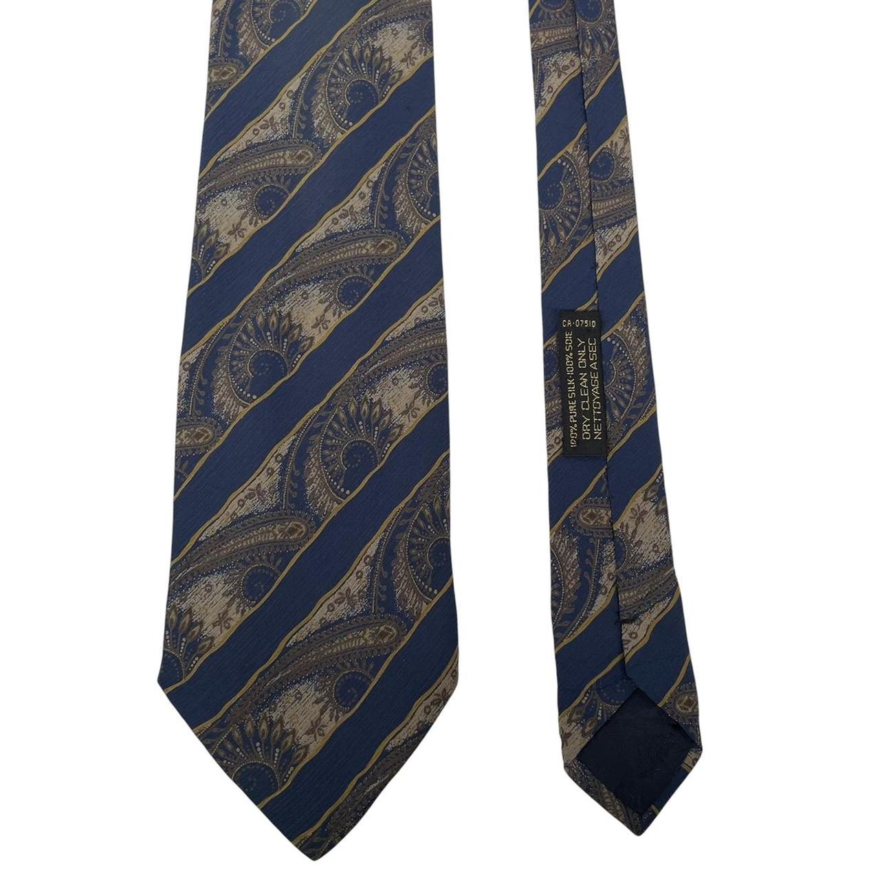 Vintage Giorgio Armani Multicoloured Abstract Silk Tie