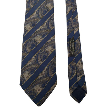 Vintage Giorgio Armani Multicoloured Abstract Silk Tie