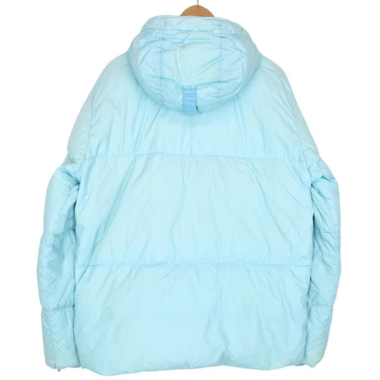 Stone Island AW 2020 Light Blue Garment Dyed Crinkle Reps NY Down Jacket