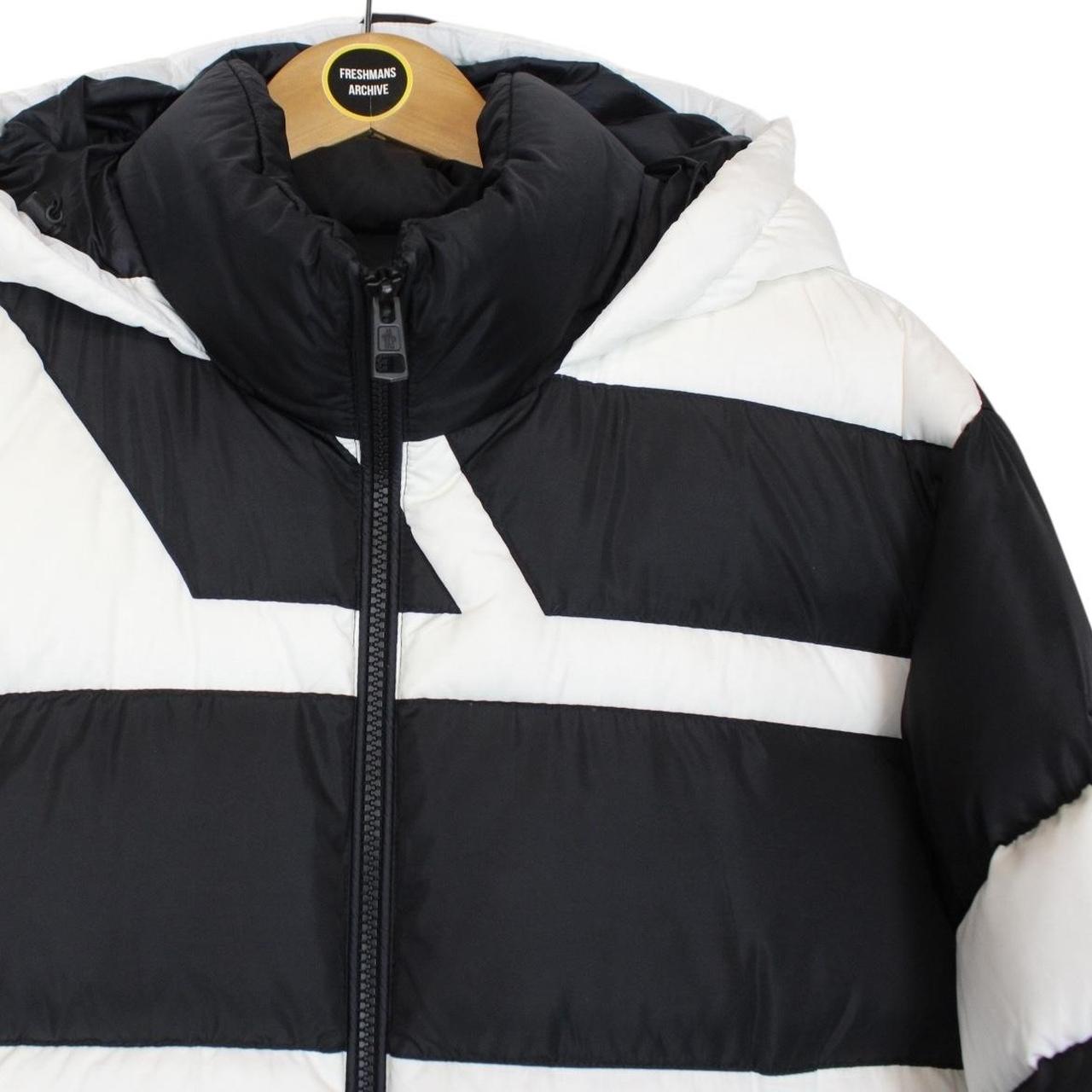 Moncler 5 Craig Green Plungery White and Black Full Zip Down Jacket