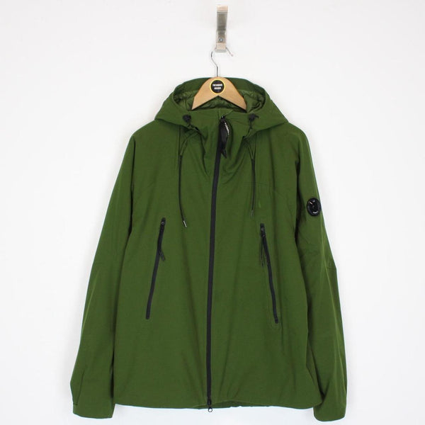 CP Company Green Pro-Tek Full Zip Primaloft Hooded Lens Jacket