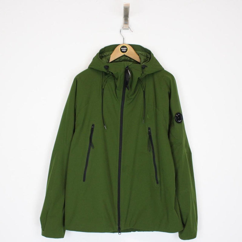 CP Company Green Pro-Tek Full Zip Primaloft Hooded Lens Jacket