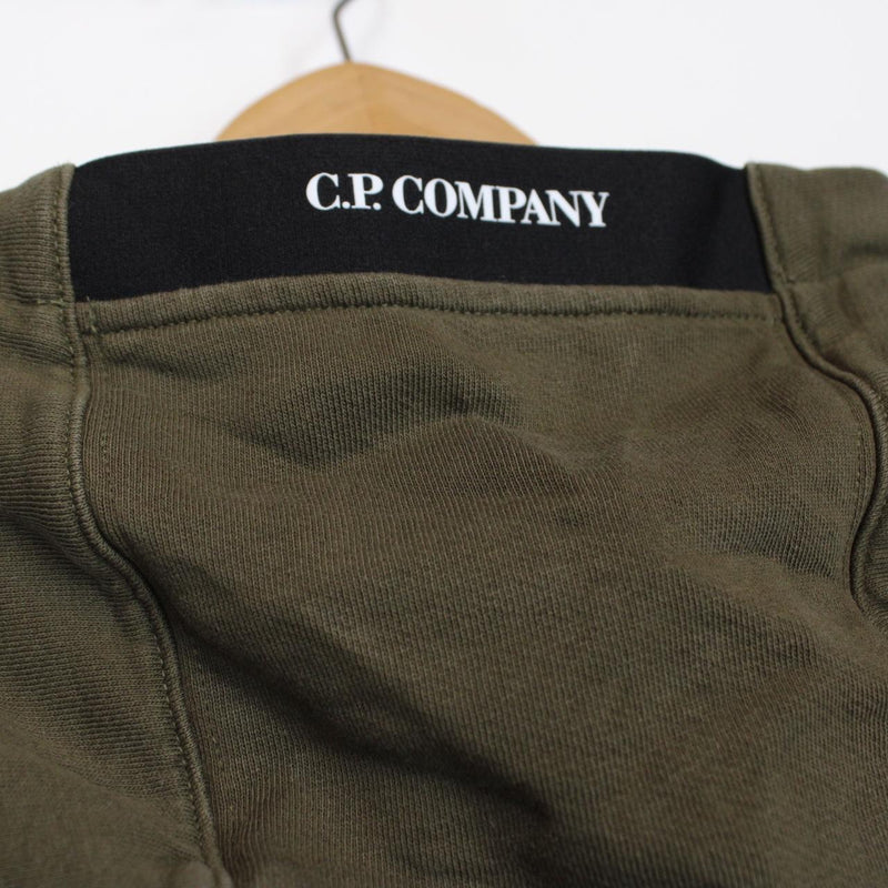 CP Company Green Cotton Lens Hoodie Jumper