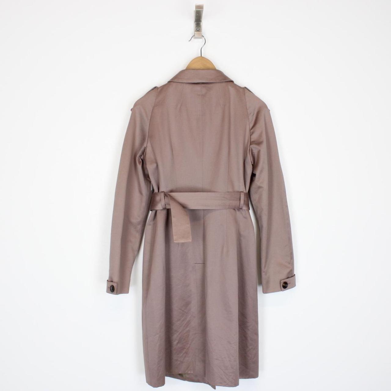 Burberry Prorsum Pink Double Breasted Belted Trench Coat